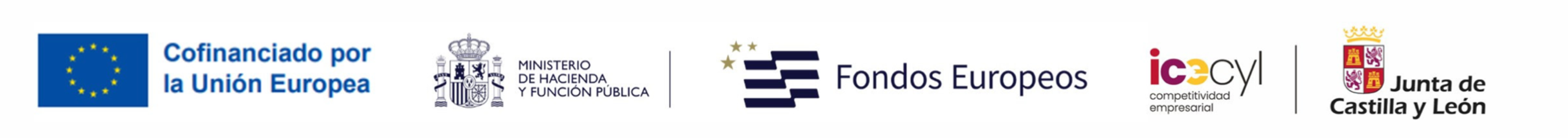 Cofinanciado por la Unión Europea · Fondos Europeos · ICEcyl · Junta de Castilla y León